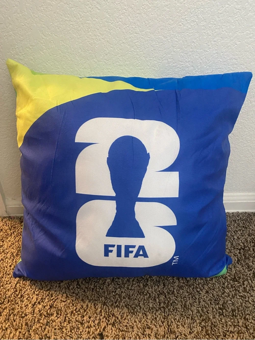 FIFA World Cup 26 Decorative Pillow - Blue & Green